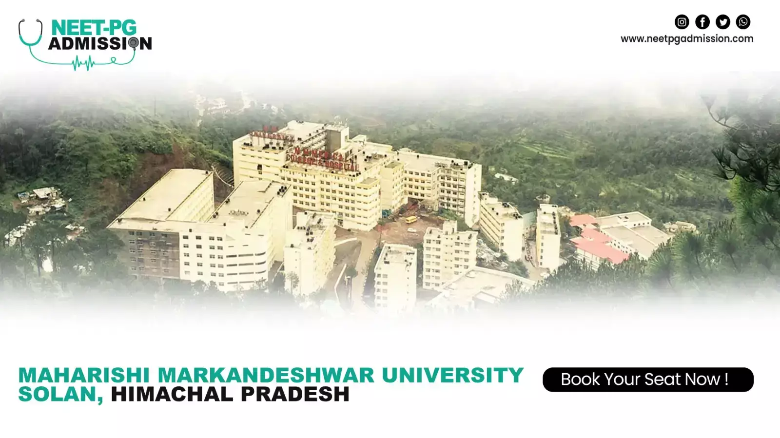 Direct Md MS Admission Maharishi Markandeshwar Institute Of Medical Sciences and Research, Solan 2025